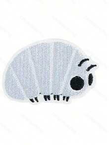 Parche decorativo bordado de la mascota Rollassel para planchar - Versión para planchar - Ver 12
