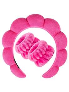 1 Băng đô rửa mặt/2 Vòng đeo tay rửa mặt/3 Bộ băng đô spa, băng đô trang điểm, băng đô rửa mặt, băng đô chăm sóc da, nơ, bong bóng, băng đô spa, vòng đeo tay, bộ phụ kiện tóc cho phụ nữ và bé gái - Họa tiết da báo - Xem 11