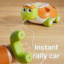 Tortuga interactiva de aprendizaje para bebés con botones y efectos de sonido, juguete educativo para niños, equipado con botón antideslizante para promover las habilidades motoras finas y el desarrollo cognitivo - Multicolor - Ver 6