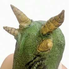 1 Peça Máscara de Brincadeira de Animal Marrom, Máscara de Látex Novidade, Acessório de Fantasia Cosplay, Decoração de Festa de Halloween, Mascarada, Acessório Viral Imperdível - Multicolorido - Visão 6