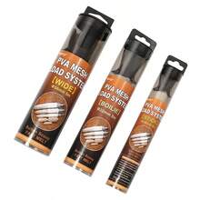 Kit de accesorios de pesca de carpa, sistema de bolsas PVA, herramientas de carga de cebo de carpa, tallos PVA, cargador para aparejos de carpa, equipo de pesca con alimentador de método - Blanco - Ver 7