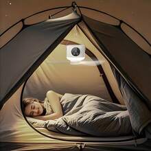便携式LED露营灯带风扇，配备遥控器、智能定时器、可充电吊扇，适用于户外露营、旅行、卧室、宿舍、返校季、夏季降温必备 - 彩色 - View 11