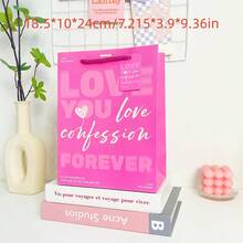Bộ 4 túi quà tặng chủ đề tình yêu lãng mạn ngày Valentine, túi quà tặng tông màu hồng lấy cảm hứng từ Dopamine. - Xem 5