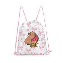 Drawstring Bag - Lightweight And Durable, Cute Design, Capybara Print - Perfect For School, Sports, Travel And Toy Storage - Drawstring Sports Bag - View 14