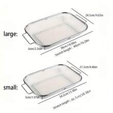 Stainless Steel Expandable Over Sink Drain Basket, Two Sizes, Adjustable Kitchen Colander Strainer For Fruits Vegetables Dishes, Multifunctional Sink Drying Rack,Vegetable Washing Basket, Dish Drying Basket, Kitchen Sink Accessories - Large + Small - View 7