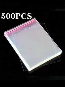 500pcs OPP Self-Sealing Bags, Provide Various Sizes - Small, Medium, Large, Suitable For Snacks, Jewelry, Keychains, Pendants, Cards, Holiday Gifts Packaging, And Office Stationery Storage Solution - Packaging Resealable Bags - View 13