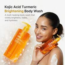 Medicub Kojic Acid Turmeric Brightening Body Wash | Gentle Shower Gel For Uneven Skin | Niacinamide, Vitamin C, AHA/BHA | Deep Cleansing, Hydrating Formula | Easy And Effective, 13.52 Fl.Oz - Kojic Acid Turmeric Brightening Body Wash - 查看 4
