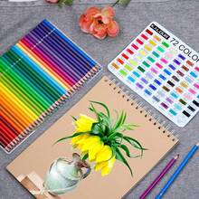 Bút chì màu, bút chì vẽ, cán nhựa hình tam giác, thích hợp để tô màu, phác thảo và làm dụng cụ nghệ thuật. - Nhiều màu - Xem 2