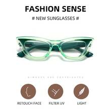 Extra-Large Tortoise-Patterned Glasses, Designed For Comfort And Ease Of Use.Very Suitable For Reading And Using Electronic Devices Such As Computers And Mobile Phones - màu xanh lá - Xem 11