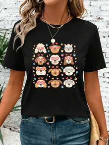 Women T-Shirts - Black - View 1