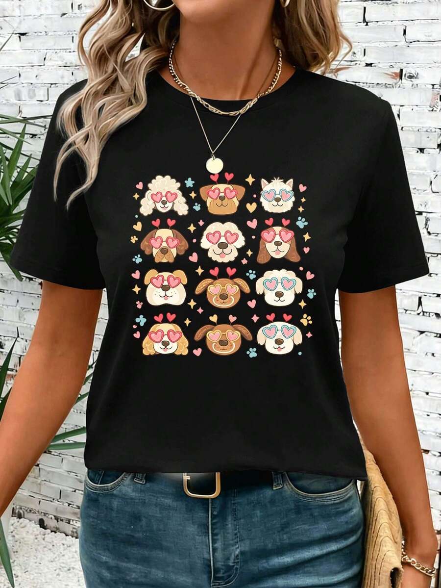 Women T-Shirts - Black - View 1