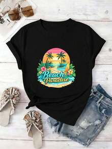 Women T-Shirts - Black - View 2