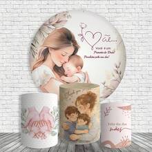 Easy-To-Use Decorative Cover Kit For Round Panels And Cylinders - Mother's Day Theme - COMPLETE KIT 336 - View 2