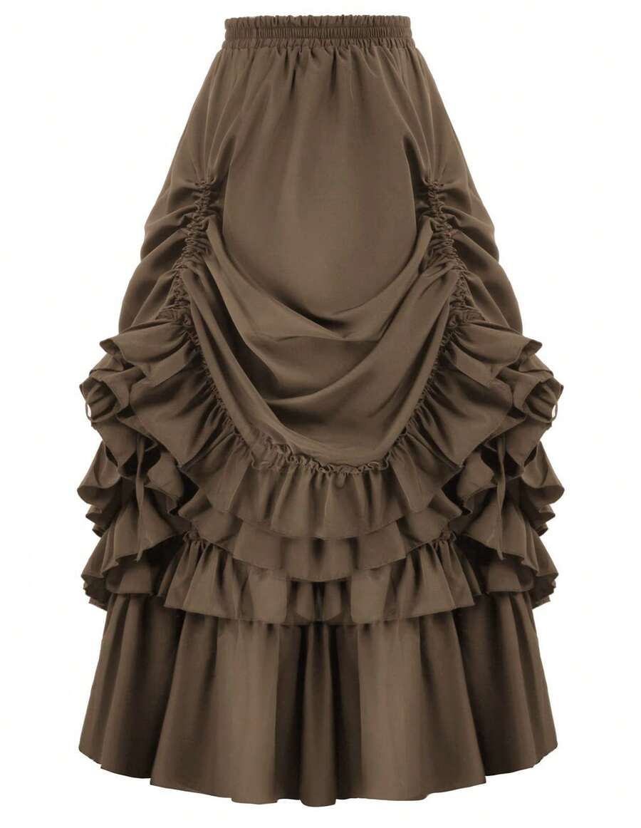 Women Skirts - Brown - View 1
