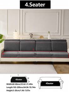 1 tấm bọc ghế sofa co giãn, chống trượt, chống tràn, che phủ toàn bộ, chất liệu vải dày dặn, có thể giặt máy, chống bụi, thân thiện với thú cưng, có thể điều chỉnh cho phòng ngủ, văn phòng, phòng khách, ghế sofa hình chữ L và ghế sofa 1/2/3/4 chỗ ngồi. - Màu xám đen - Xem 15