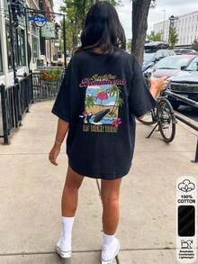 Women T-Shirts - Black - View 1