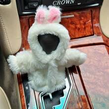 1pc Car Gear Shift Cover, A Gear Shift Cover With An Anthropomorphic Design - Soft Fabric Fits Most Vehicles Snugly, Available In Multiple Colors, Interior Accessory And Style Upgrade, Suitable For Year-Round Decoration, Dustproof, Moisture-Wicking And Warm. - A - View 8
