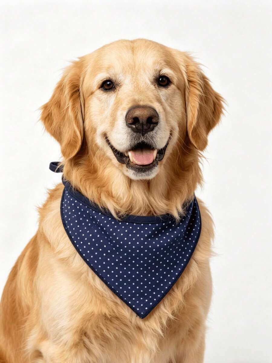 Cute Assorted Print Pet Bib Bandana Soft Cotton Dog Scarf - Multicolor - View 1