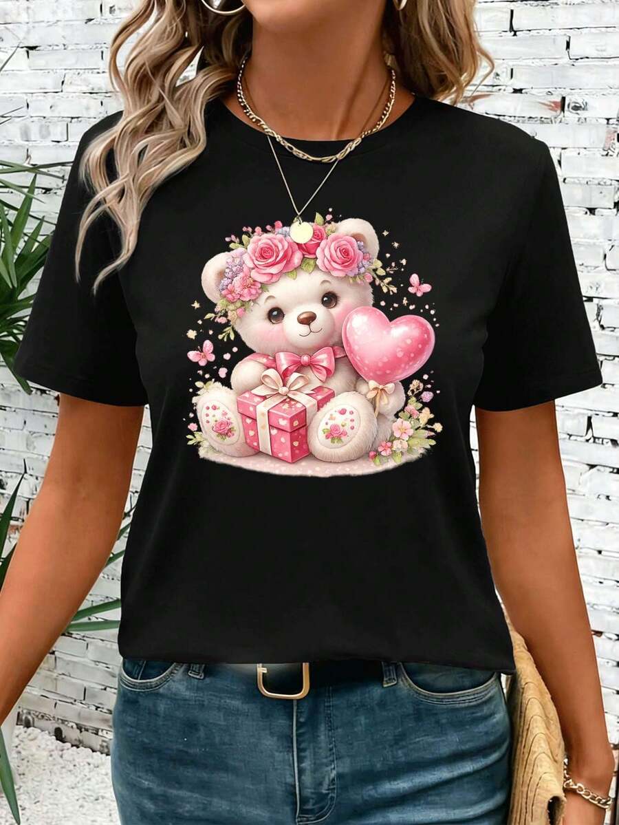 Women T-Shirts - Black - View 1