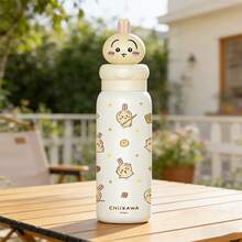 Miniso 1个Ciikawaga便携式保温杯 - 304不锈钢内胆，防漏设计，适合学生和上班族使用，轻便桌面水杯 - 彩色 - 查看 3