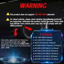 2025 V519 专业 OBD2 扫描仪 - USB 供电汽车诊断工具，具备实时数据流、完整的 OBDII/EOBD 功能（I/M 就绪状态、OBD2 测试）、清除发动机故障灯、读取/清除大多数车辆的故障码、汽车保养、符合人体工程学设计、耐用塑料外壳，适用于 12 种场景。是 15 个节日的理想礼物。 - 紅色 - 查看 8