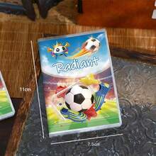 FIFA 世界杯足球主题软皮A7笔记本，卡通封面，便携式学生记事本，防水防尘，小巧尺寸 - 膠皮筆記本 - 查看 9