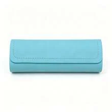 1pc Customized Name Fashion Portable PU Glasses Case, Accessory Glasses Storage, Protective Shell Multiple Colors Back To School Essential - Multicolor - View 5