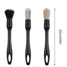 Car Interior Cleaning Brush Set, Includes 1 Air Vent Brush, 1 Crevice Duster Brush, And 1 Soft Brush, Dual-Headed Tools For Cleaning Car Interiors - Multicolor - View 10