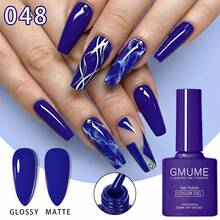 GMUME 6色套装 044 045 046 047 048 049 专业UV LED可卸甲油胶套装 蔚蓝海岸 深邃星夜 克莱因蓝 夏冬系列 泳池派对 冰雪主题 酷炫街头风 活力蓝 7.5毫升/0.26液盎司 全尺寸美甲用品 底油 面油 无异味 纯素 防脱落 速干 沙龙级入门套装 2026年新款 时尚优雅 易于涂抹 光滑妆效 一瓶一色 - 藍色 - 查看 7