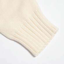 Women's Casual Comfortable High Neck Knit Sweater, Spring/Autumn II8046 - Off White - View 5