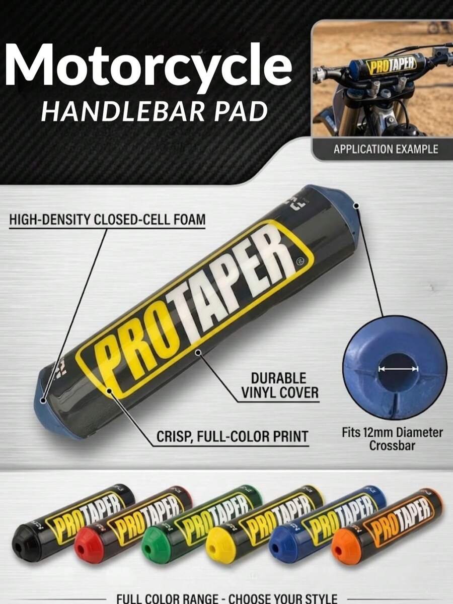 25cm Motorcycle Handlebar Pad Chest Protector Bar Fit For ProTaper Dirt Bike Foam Grip Cover - one-size - View 1