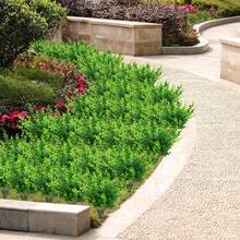 10 pezzi di decorazioni natalizie artificiali in verde, foglie di felce di Boston finte resistenti ai raggi UV, adatte per decorazioni interne/esterne, cucina/stanza, decorazioni murali, giardino primaverile/estivo - Verde - Visualizzare 9