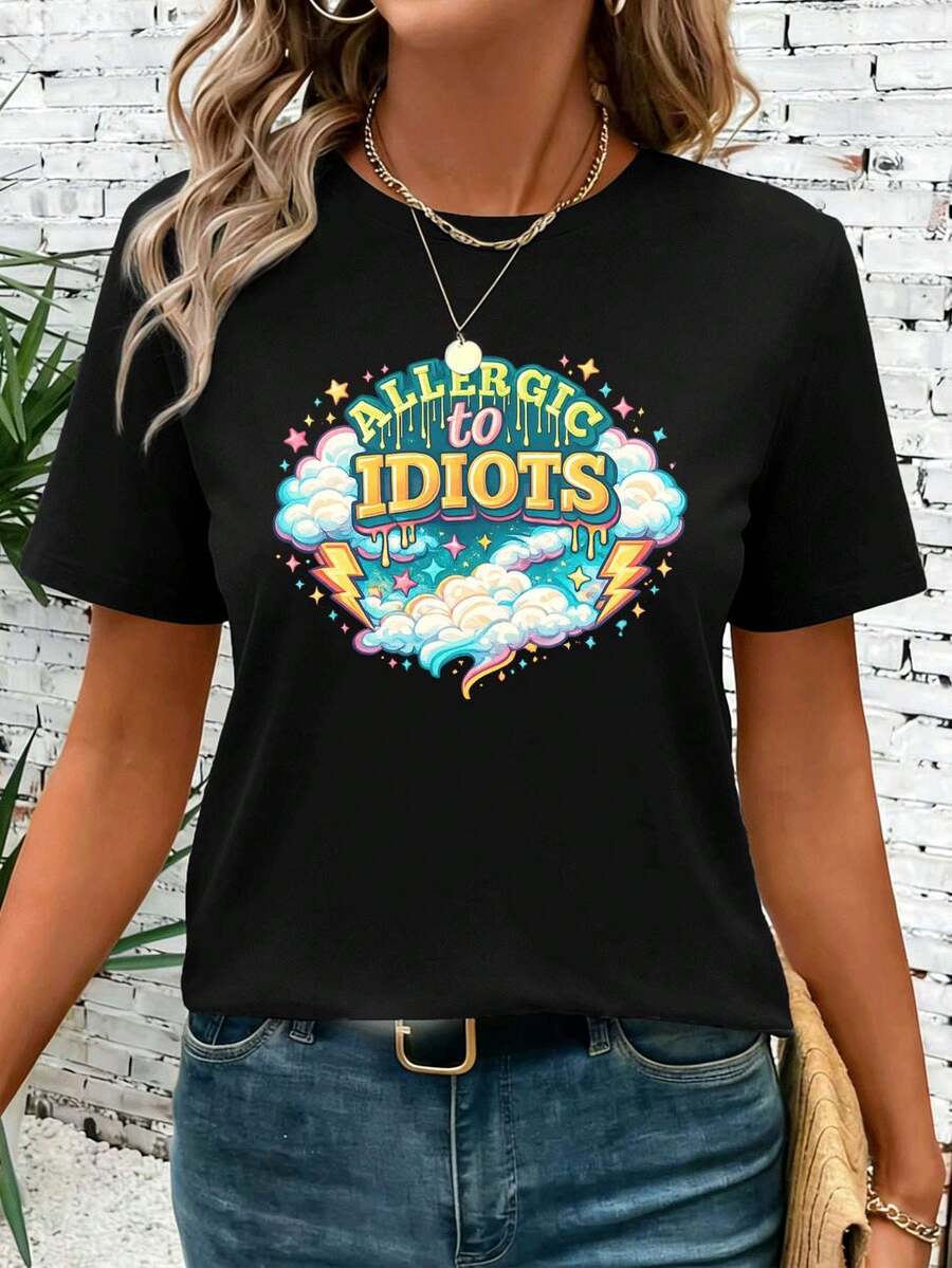 Women T-Shirts - Black - View 1