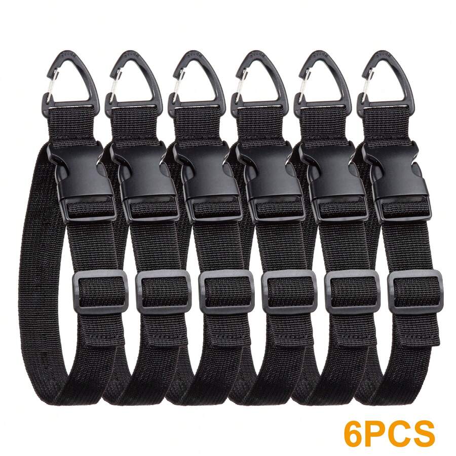 17-Inch Thick Extension Cord Organizer, 6pcs Set, Adjustable Triangle Clip Cable Ties, Suitable For Garage, Workshop, Home Use - S (1x17 Inch) - View 1