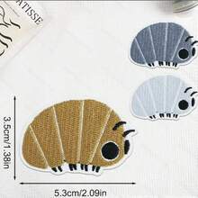 Parche decorativo bordado de la mascota Rollassel para planchar - Versión para planchar - Ver 9
