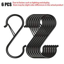 2/6/10pcs S-Shaped Hooks, 3.5 Inch Thick Metal S Hooks With Rings, Suitable For Hanging Plants, Clothes Hangers, Kitchen Utensils, Pots And Pans, Bags, Cups, Wedding Decorations, Flower Pots, Balcony, Curtains And Shower Curtains - Multicolor - View 16