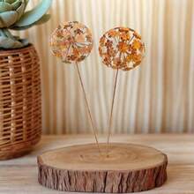 2pcs Rusty Metal Garden Signs | Vintage Iron Garden Stakes | Suitable For Yard, Garden, Holiday And Seasonal Decor - 2 Hydrangeas In a Ground Arrangement - View 6