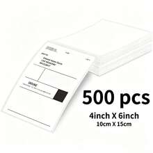 Giấy in nhãn vận chuyển nhiệt Marklife 4x6 inch, 100/200/500 tờ, kích thước 100x150mm, có mã vạch tự dính, dùng cho vận đơn chuyển phát nhanh thương mại. - Xem 9