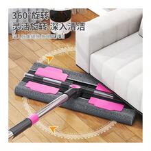 Snap-Tooth Clip Cloth Flat Mop Household Rag Wet And Dry Use 2025 New One Mop Clean Removable And Washable Splint Towel - 加厚不銹鋼桿布拖把 - 查看 4