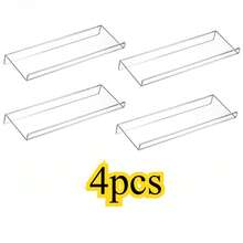 Expandable Acrylic Spice Drawer Organizer – Adjustable 4/6/8-Piece Tray For Kitchen Drawer & Countertop, Tilted Clear Spice Rack (Jars Not Included) - Multicolor - View 13