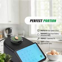 适用于 Thermomix TM7 | 黑色塑料电子秤平台板，无需搅拌锅即可精准称重 | 保护发动机离合器免受灰尘侵害 - 彩色 - 查看 5