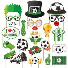 FIFA Bộ 24 món đồ trang trí tiệc chủ đề World Cup 2026, phụ kiện chụp ảnh cầm tay, thích hợp cho các bữa tiệc sinh nhật bóng đá, trang trí sự kiện thể thao và họp mặt gia đình, đạo cụ tương tác vui nhộn cho các lễ kỷ niệm ngày lễ và phần thưởng cho học sinh. - A - Xem 2