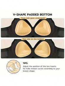 SNOWY Sticky Inserts Bra - Instant Boost Sticky Inserts By SNOWY Reusable Invisible Chest Pad, Soft Comfortable Silicone Chest Pad, Women's Lingerie Accessories For Daily Wear Gift Adhesive Bra Pads Push Up Breast Enhancers Pads, Reusable Padded Ultra Instant Lift Inserts For Sports Bra Swimsuit Halloween Gift - Gầy - Xem 4
