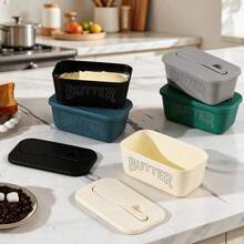 High Quality PP Material Butter Container, Suitable For Refrigerator Storage, Easy To Clean, Ideal For Hotels, Homes And Restaurants. Butter Container, Food Storage Box, Plate And Butter Dish With Lid. - View 9