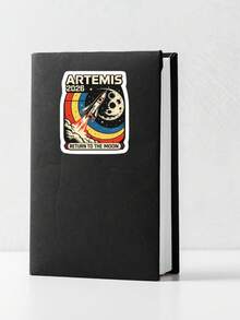 Artemis 2026 Return To The Moon Sticker, Retro Space Rocket Vinyl Decal, Inspired Astronaut Art Sticker For Laptop Phone Case, Outer Space Mission Mission Decal, Waterproof Science Geek Stationery - Multicolor - View 6