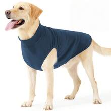 1 pieza Suéter para perro de unicolor acogedor, ropa para perro ligera y elástica de lavado de alfombra suave para perros pequeños, medianos y grandes - Verde - Ver 8