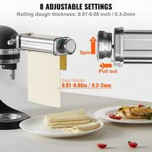 3 Pcs Pasta Attachment Maker For  Stand Mixer Pasta Roller Cutter Set - View 3