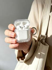 Tương thích với tai nghe Apple Earphones thế hệ 1/2/3/Pro/Pro2/4, hộp bảo vệ tai nghe trong suốt, chống rơi vỡ. - Trong sáng - Xem 3
