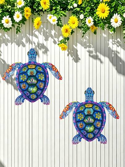 1pc Iron Art Garden Fence Decor - Metal Garden Animal Sculpture - Outdoor Metal Art - Suitable For Dreamlike Garden Decor - Metal Sculpture - Home And Garden Decor Creative - Nature Decor, Iron Art Gift