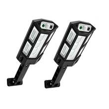 Solar Street Lights Outdoor Waterproof, 43 LEDs Small Solar Parking Lot Lights Dusk To Dawn, 3 Light Modes, Solar Wall Light Wide Angle Motion Sensor And Remote Control For Area Lighting Yard - Black - View 13